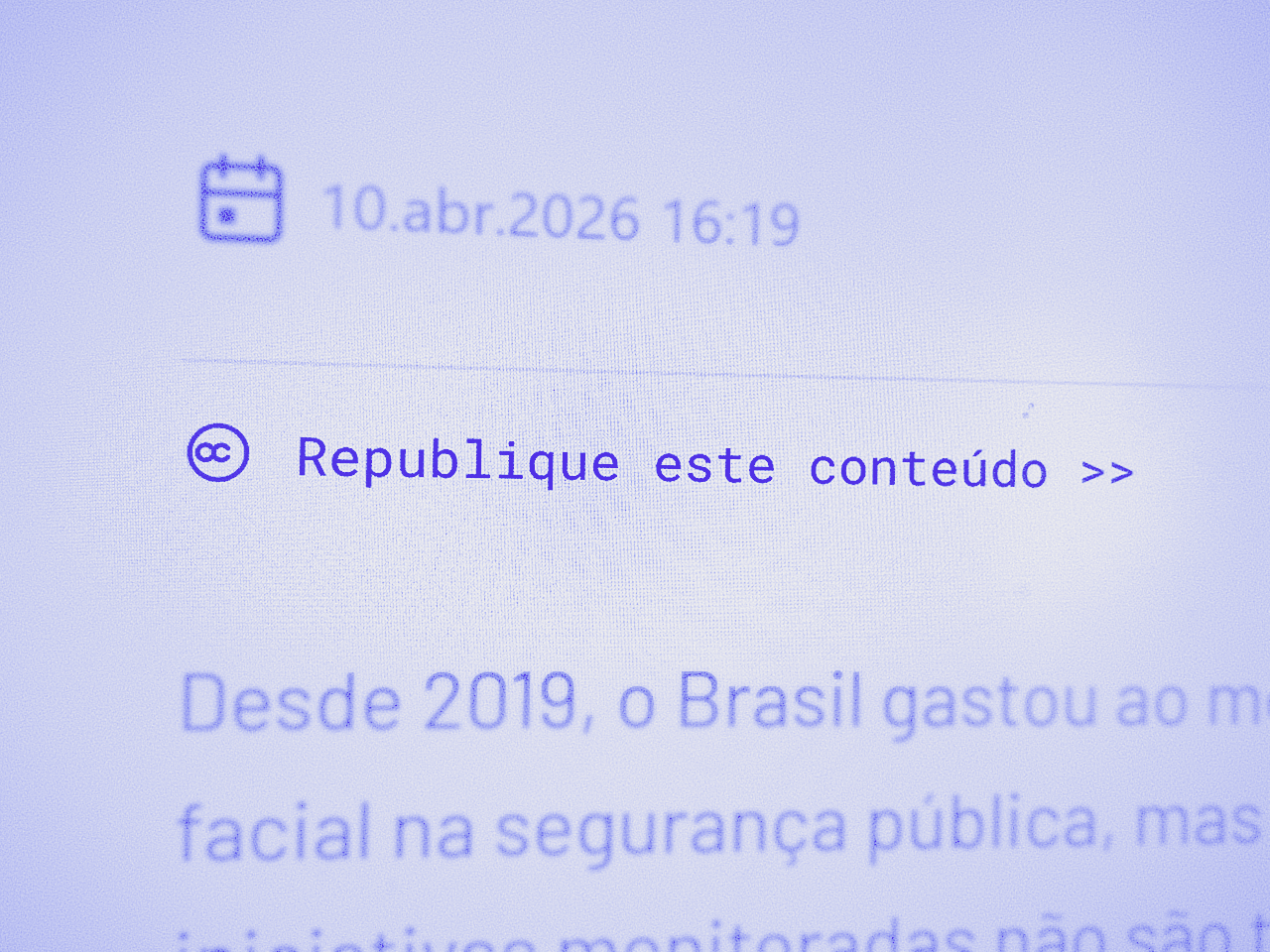 Núcleo abre conteúdo para republicação gratuita
